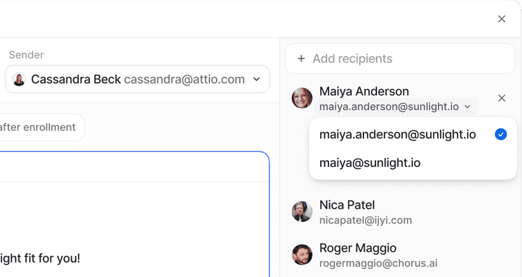 Create a sequence | Attio Help Center