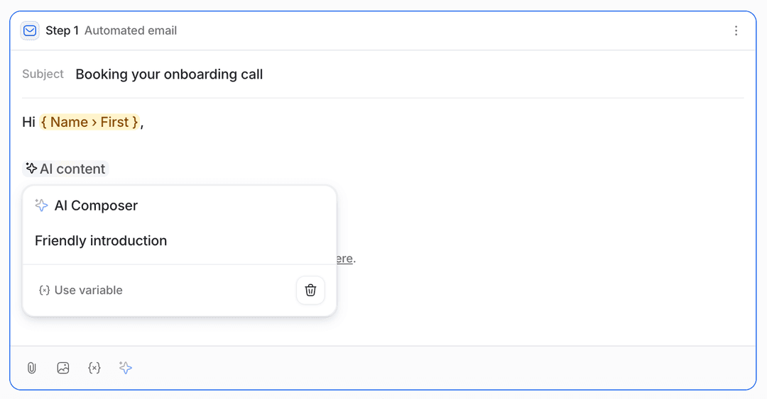Create a sequence | Attio Help Center