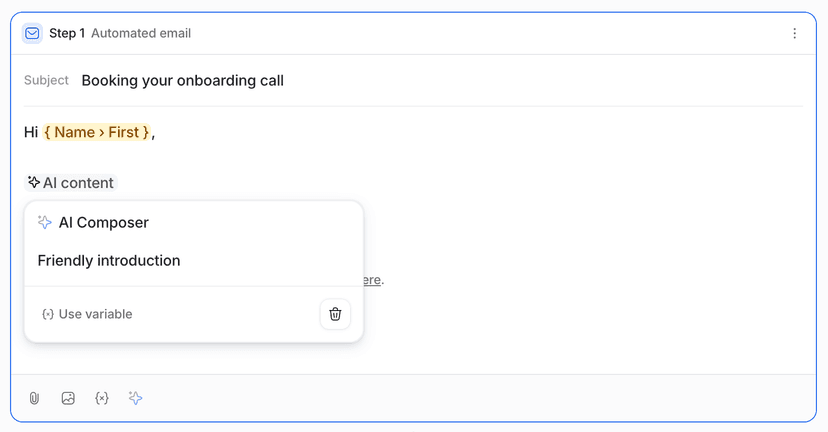 Create a sequence | Attio Help Center