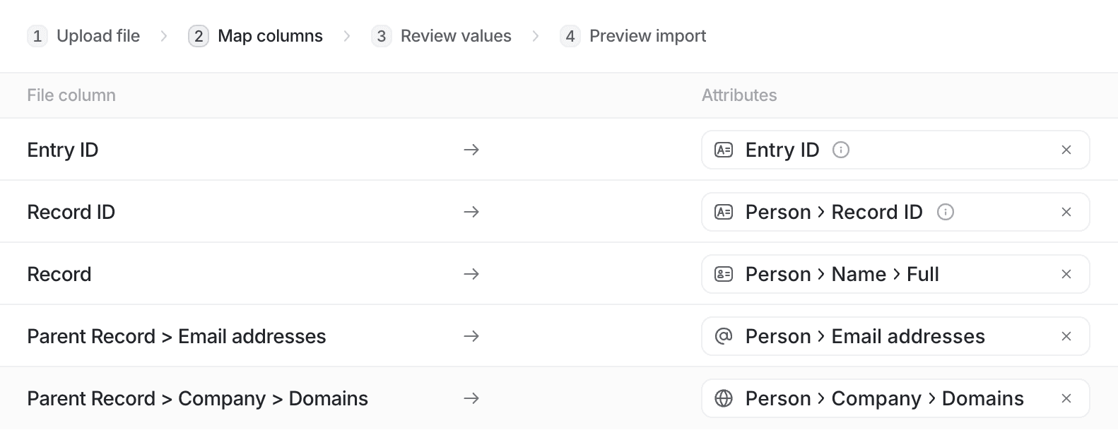 Bulk update records or lists via CSV import | Attio Help Center