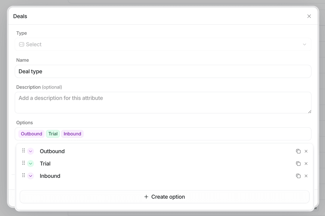 Create and manage attributes | Attio Help Center