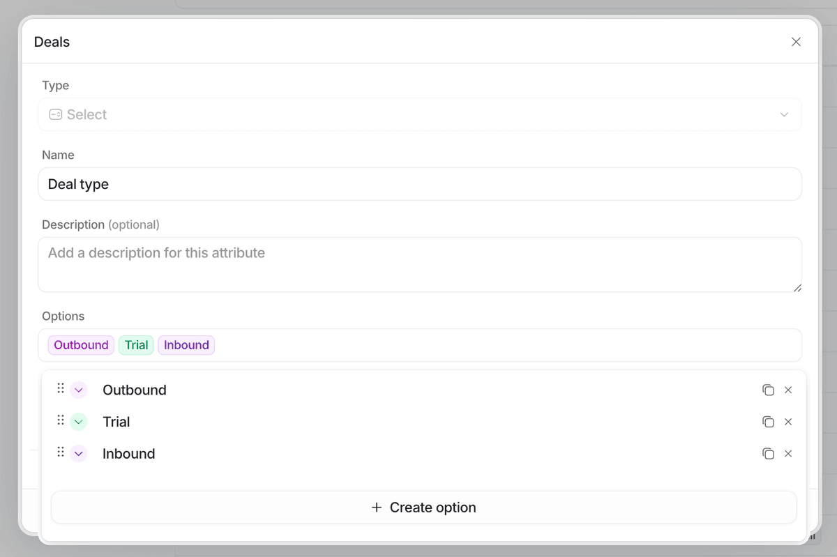Create and manage attributes | Attio Help Center
