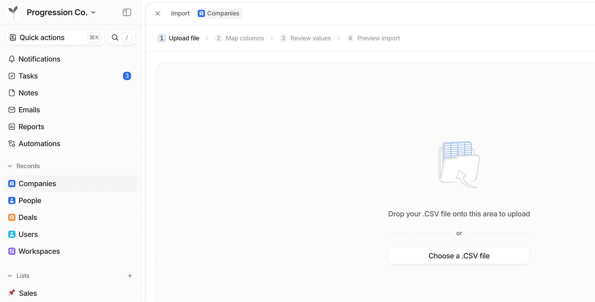 Import data into Attio via CSV | Attio Help Center