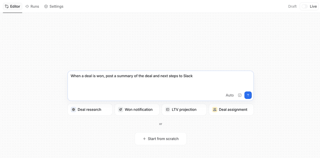 Create a workflow | Attio Help Center