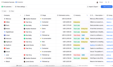 Create lists | Attio Help Center