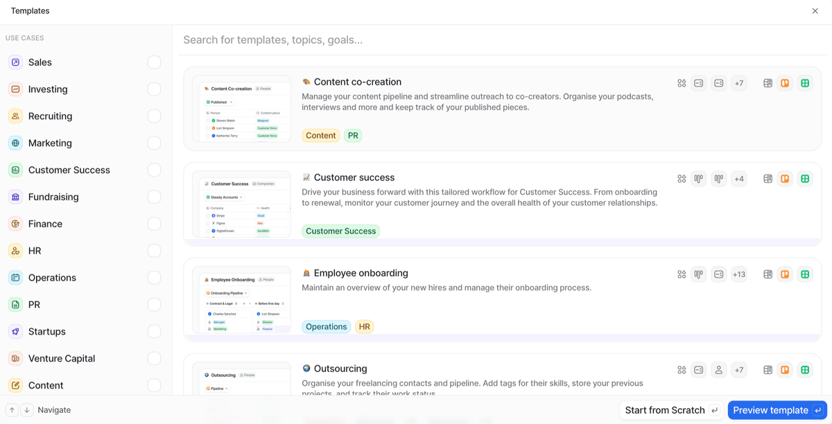 Understanding lists | Attio Help Center