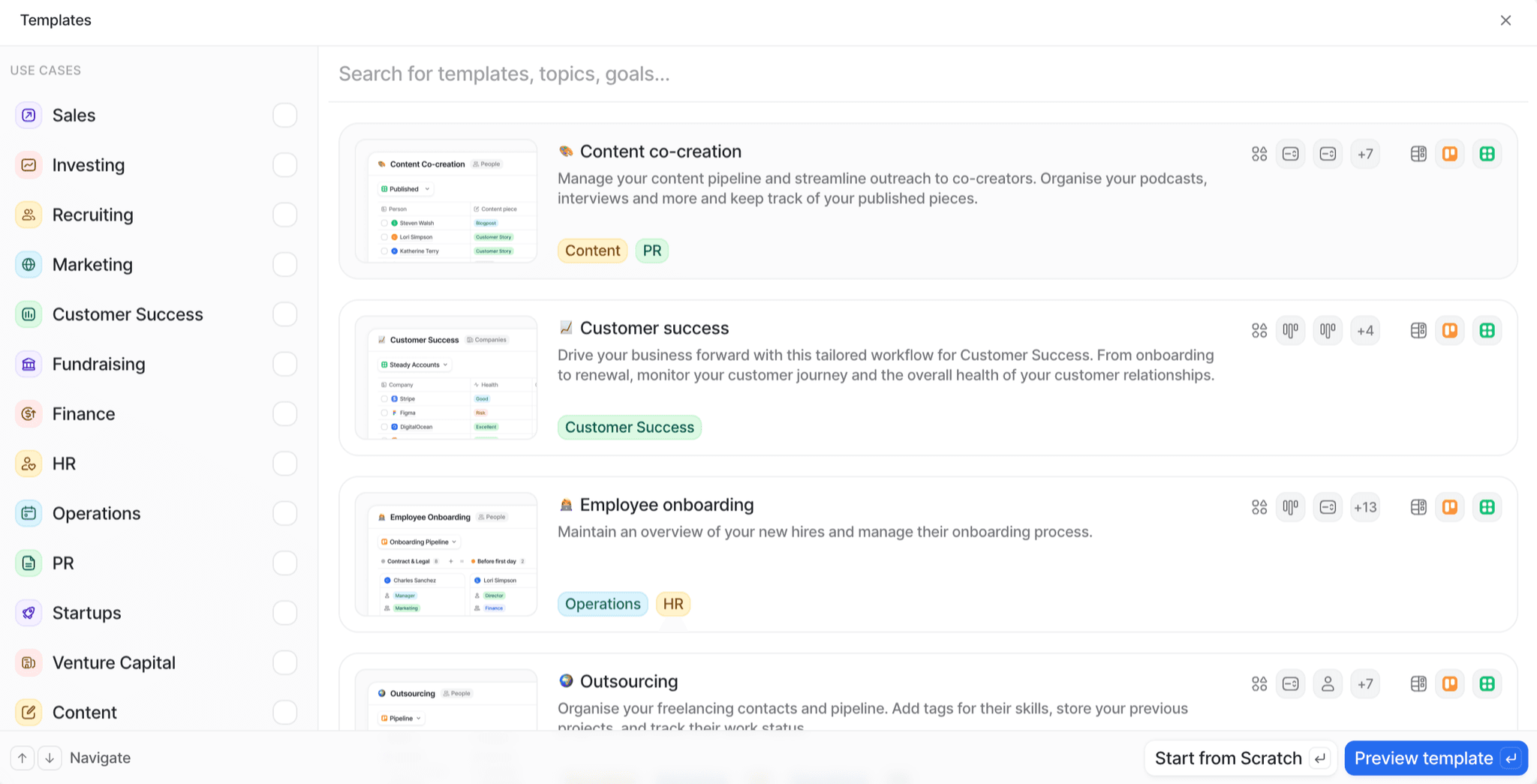 Understanding lists | Attio Help Center