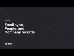 Email sync, People and Company records