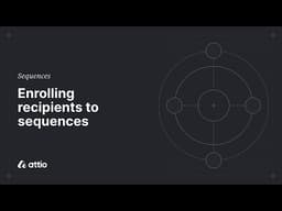 Enrolling recipients to sequences