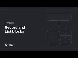 Record and List blocks