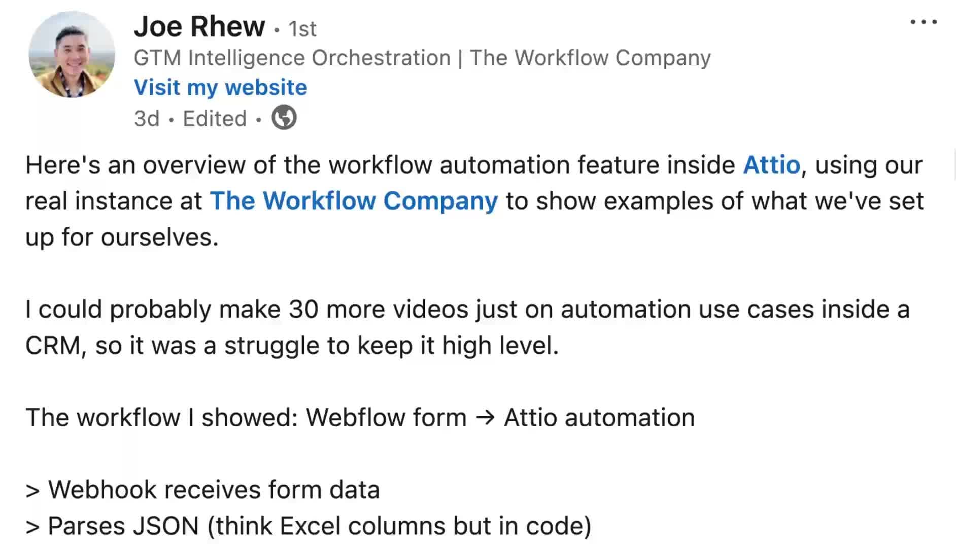 Joe Rhew video thumbnail
